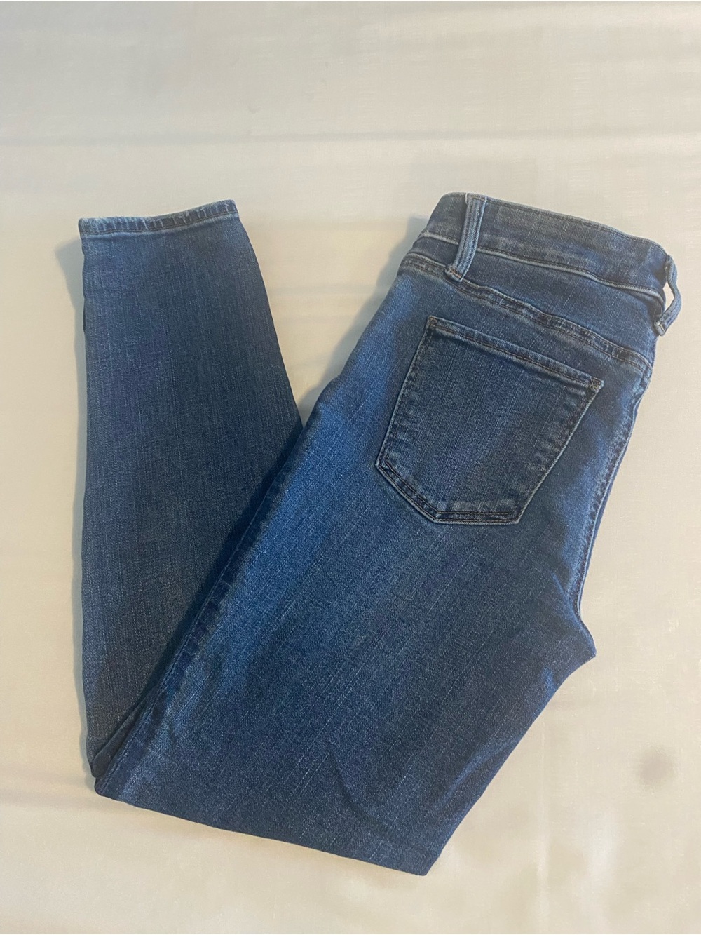 Women’s Dark Blue Stretch Slim Ankle